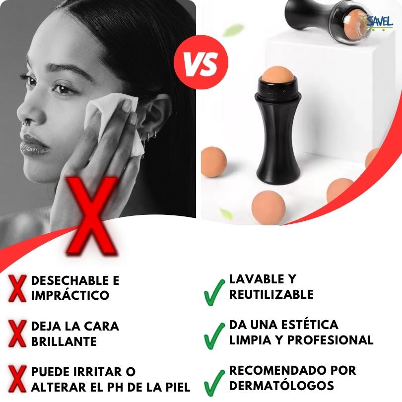 Velvett Roll®: Adiós a la piel grasa sin arruinar tu maquillaje