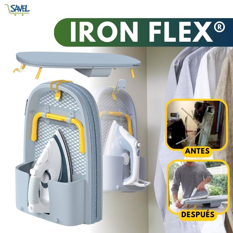 Iron Flex®: La tabla de planchar que te ayuda a  ahorrar espacio