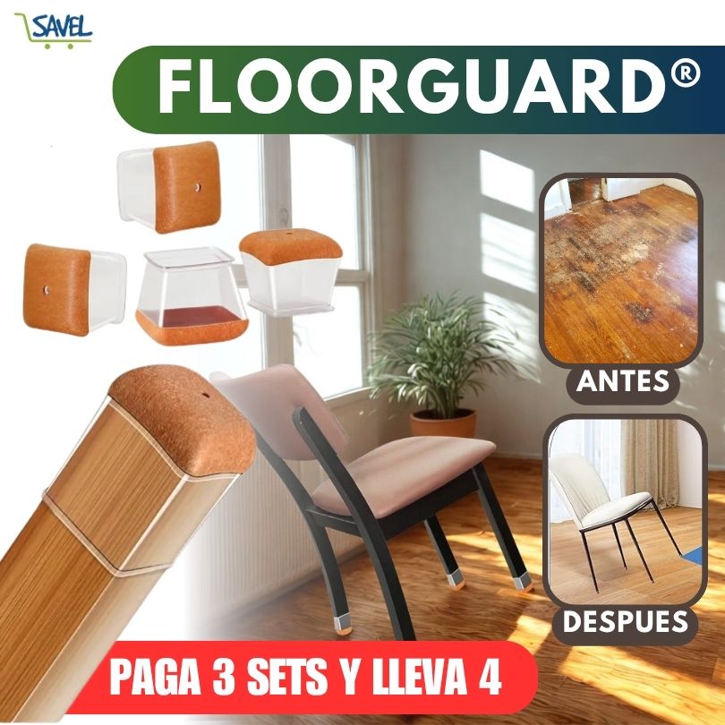 PAGA 3 SETS Y LLEVA 4 - FloorGuard ® ¡Protege tu piso contra los rayones!