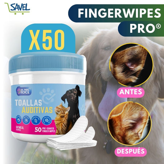 FingerWipes Pro®: Protege los oídos de tu mascota