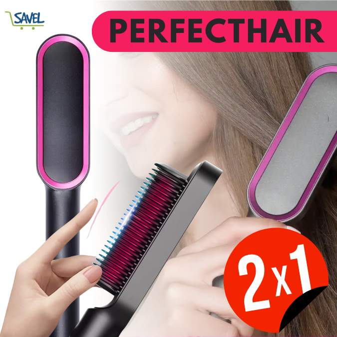 PerfectHair®: 2 en 1 Plancha y seca en minutos, Compra 1 lleva 2