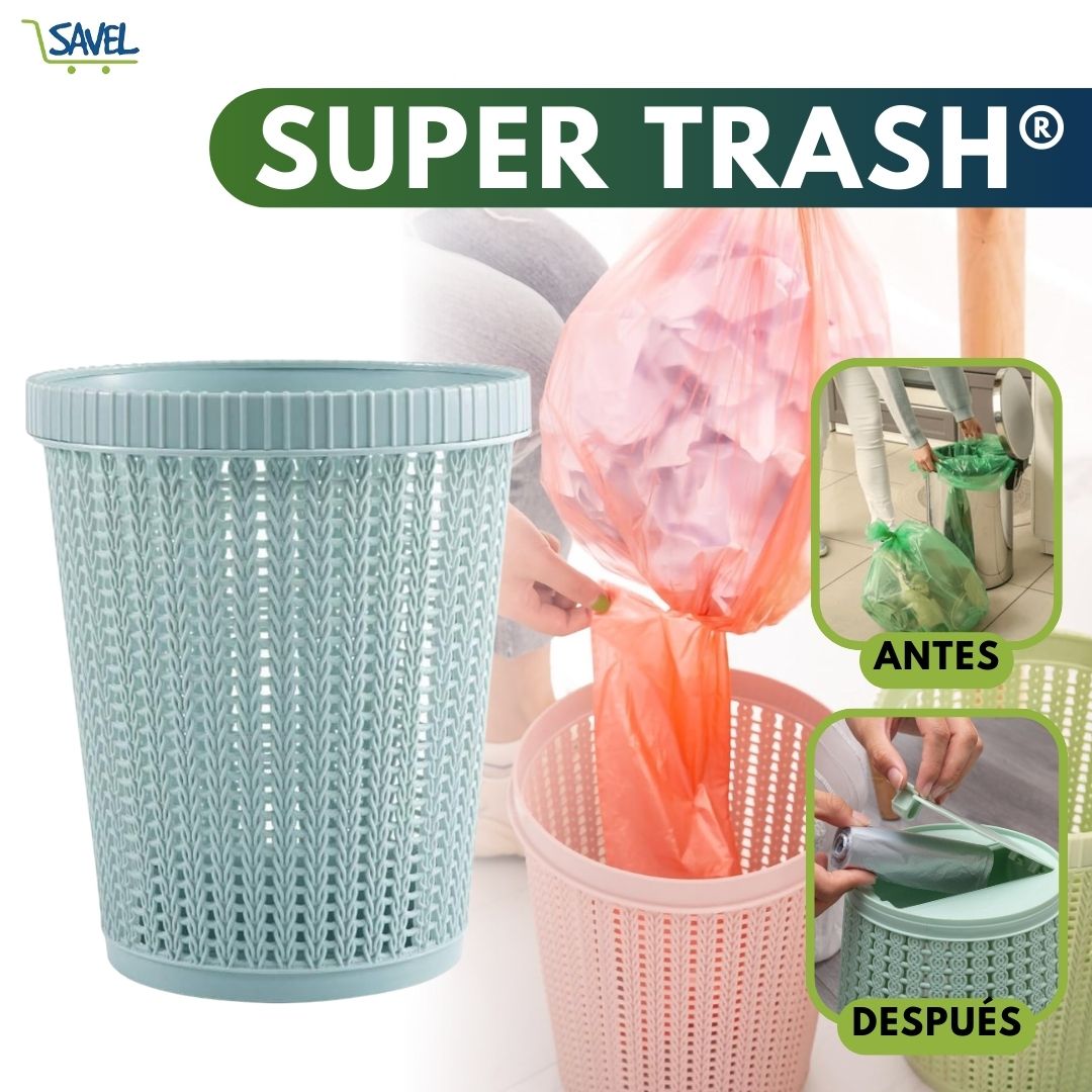 Super Trash®:  Cambia la bolsa de basura en segundos