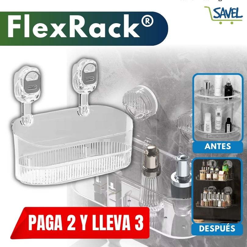 3X2 FlexRack®: Espacio extra sin perforar paredes