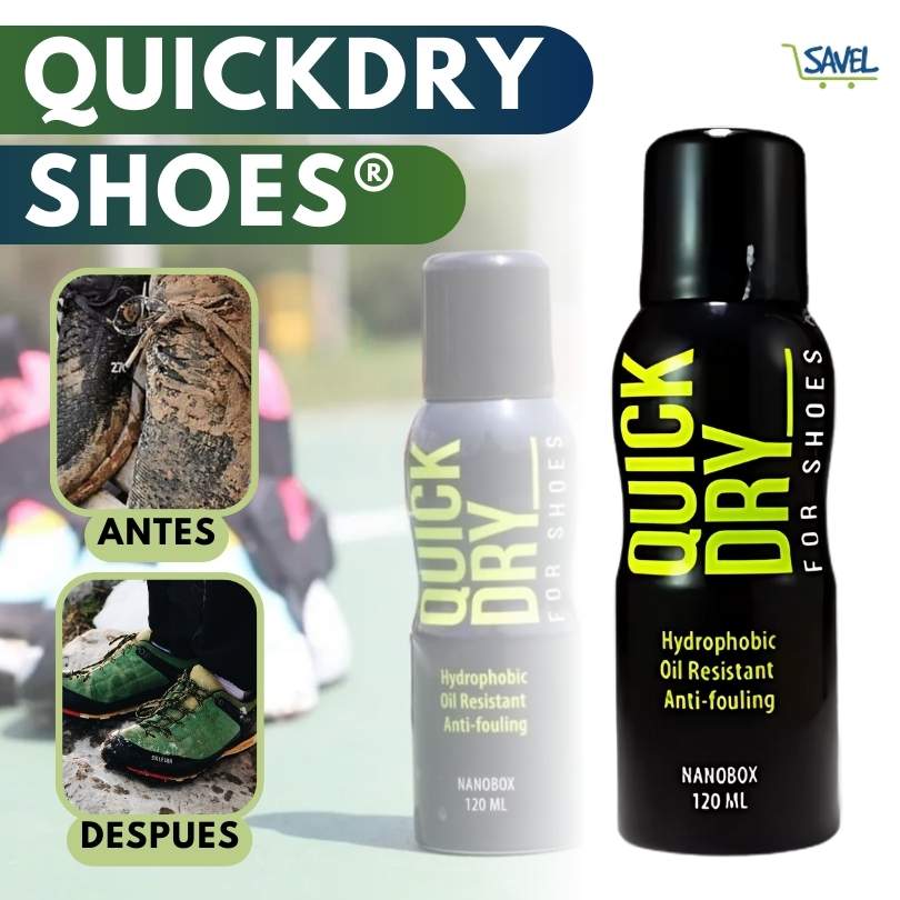 120ml Quick Dry Shoes®: Dale a tus zapatos protección total contra el agua