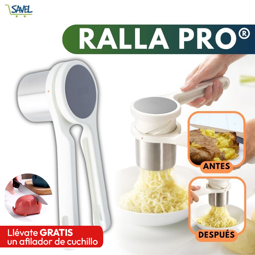 Ralla Pro®: Prepara purés perfectos sin esfuerzo + AFILADOR DE CUCHILLO GRATIS