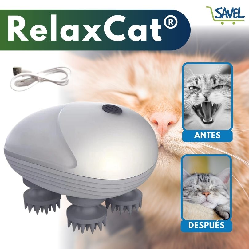 RelaxCat®: El masajeador que tu gato siempre quiso.