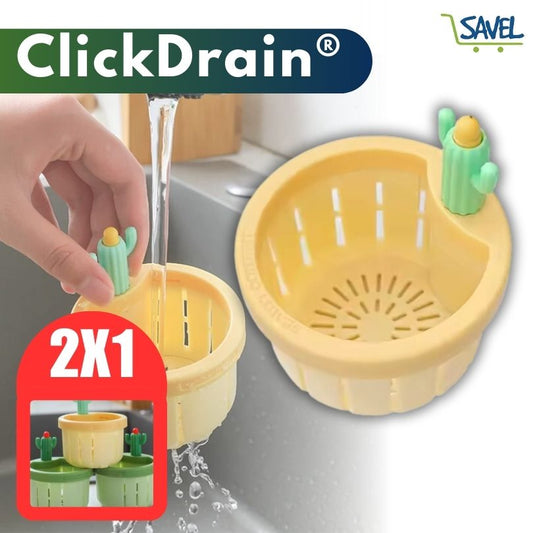 2x1 ClickDrain®: Elimina los desechos con un botón