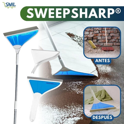 SweepSharp®: ¡La escoba que barre hasta el líquido!