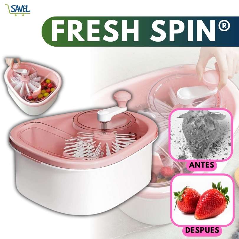 FreshSpin®: La forma más fácil y rápida de limpiar tus alimentos