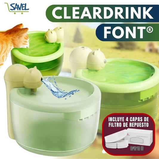 ClearDrink Font®: Dale agua fresca y limpia a tu mascota por días