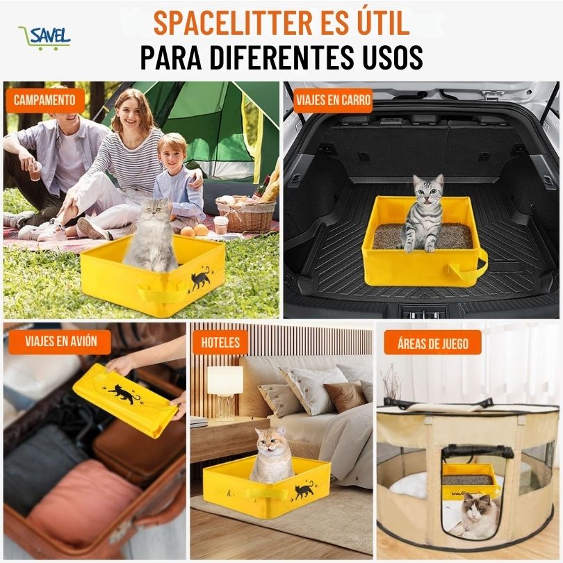 SpaceLitter®: Libertad y comodidad para tu gato, donde quiera que vayas.