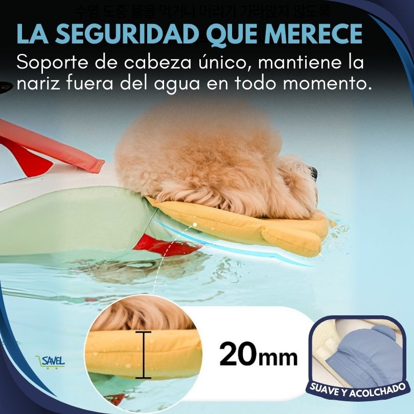 Water Paws®: Tu peludo estará seguro en el agua (talla ajustable)