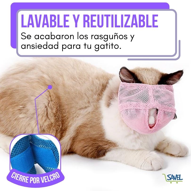 ClawMask®: Cuida tu gato sin traumas ni estrés