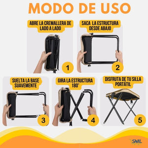 SitZip®: La única silla que cabe en tu bolsillo