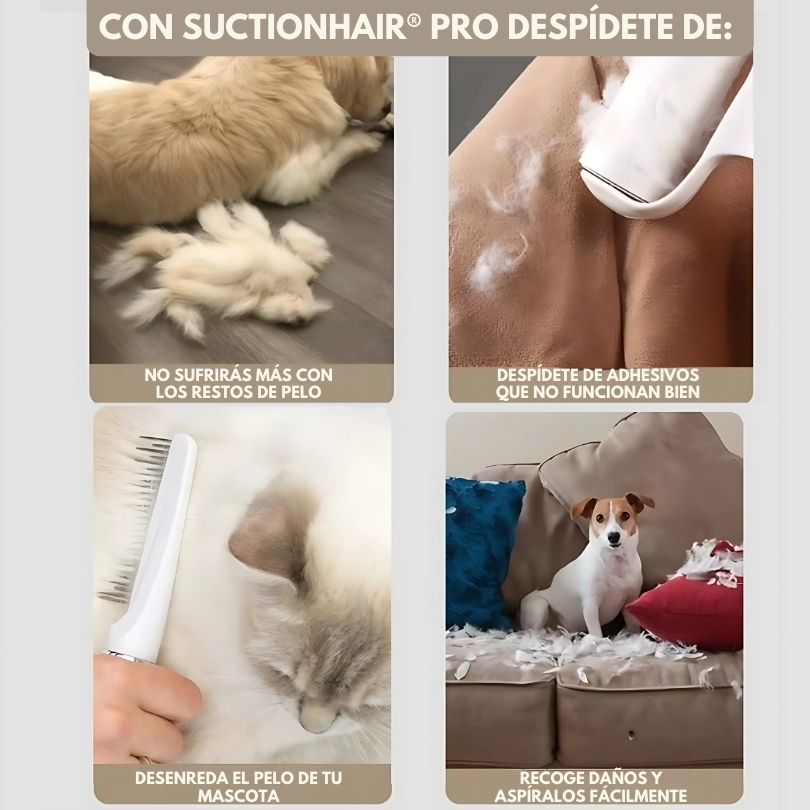 SuctionHair Pro®: No sufras con el pelo regado por todas partes