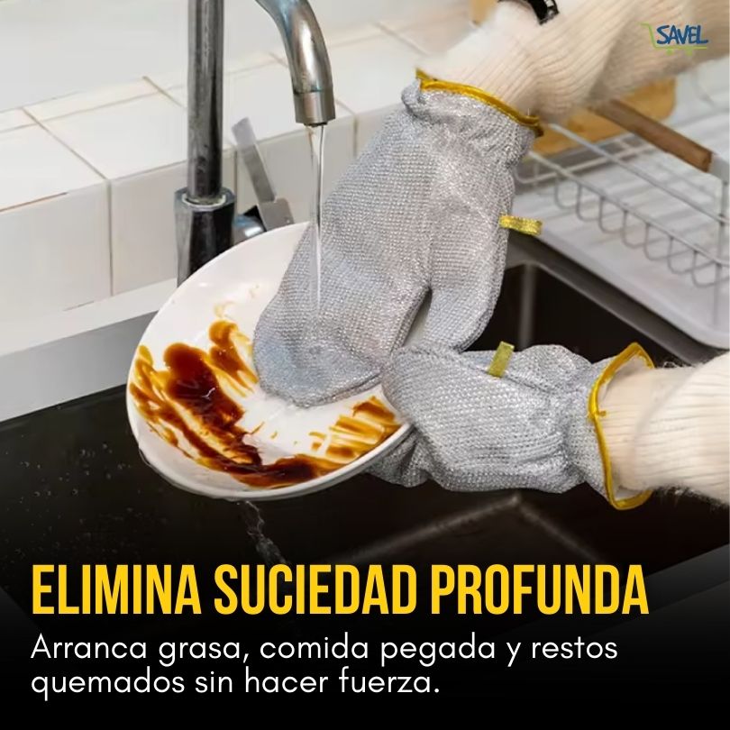 Steel Glove®: Lava la loza más difícil sin esfuerzo