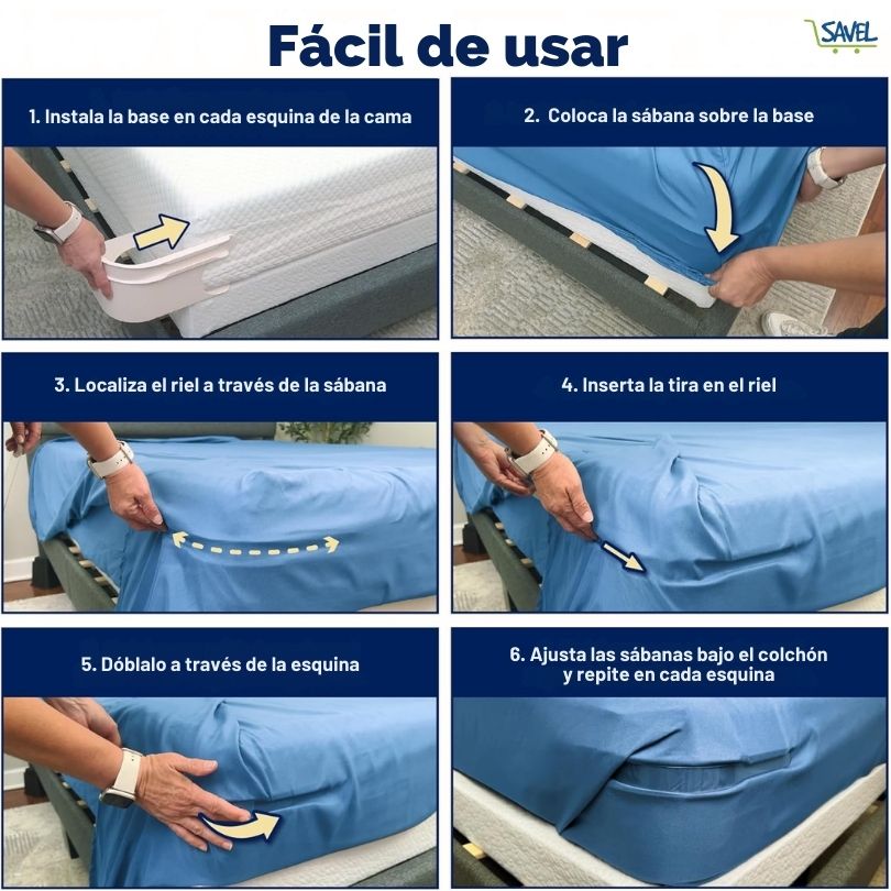 8X4 BedLock®: Ten tu cama siempre impecable, sin esfuerzo