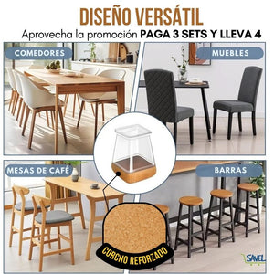 PAGA 3 SETS Y LLEVA 4 - FloorGuard ® ¡Protege tu piso contra los rayones!