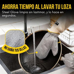 Steel Glove®: Lava la loza más difícil sin esfuerzo
