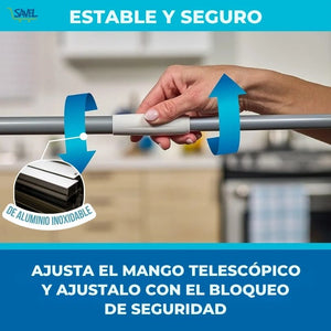 SweepSharp®: ¡La escoba que barre hasta el líquido!