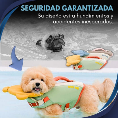 Water Paws®: Tu peludo estará seguro en el agua (talla ajustable)