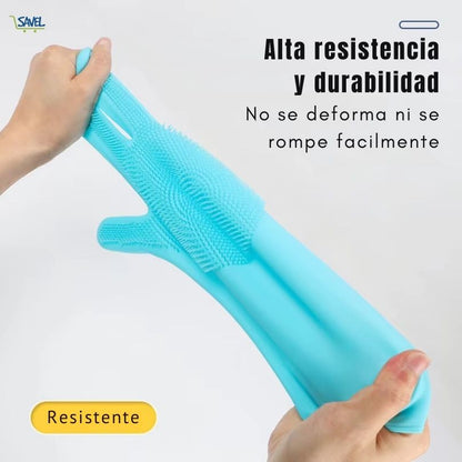 CleanGlove®: Haz que tu mascota le encante bañarse. (Par de Guantes)