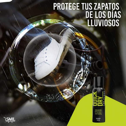 120ml Quick Dry Shoes®: Dale a tus zapatos protección total contra el agua