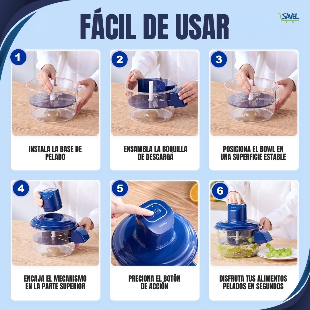 Smart Peel®: Pela frutas y verduras en segundos