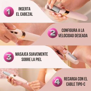 Spin Care®: Elimina la piel dura y reseca en segundos