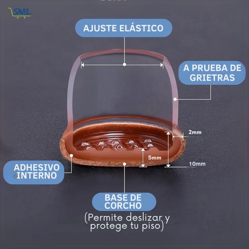 PAGA 3 SETS Y LLEVA 4 - FloorGuard ® ¡Protege tu piso contra los rayones!