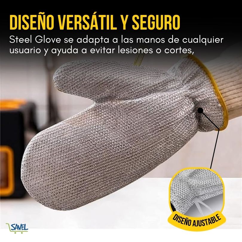Steel Glove®: Lava la loza más difícil sin esfuerzo