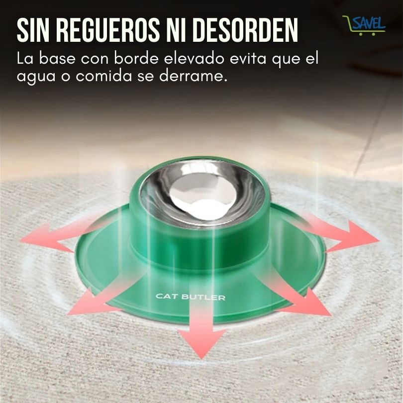 Stay Dish®: El plato que no se riega ni se mueve.