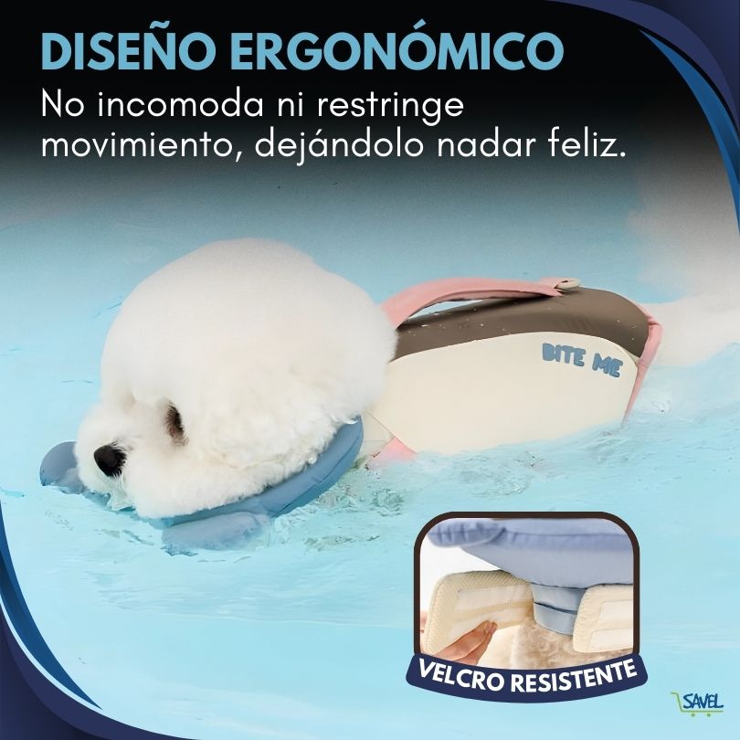 Water Paws®: Tu peludo estará seguro en el agua (talla ajustable)