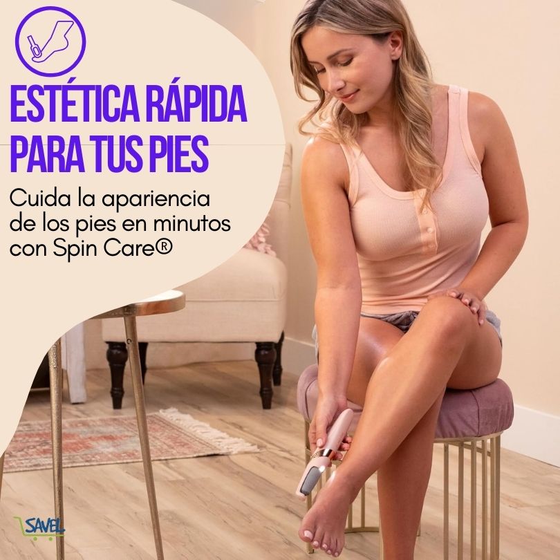 Spin Care®: Elimina la piel dura y reseca en segundos