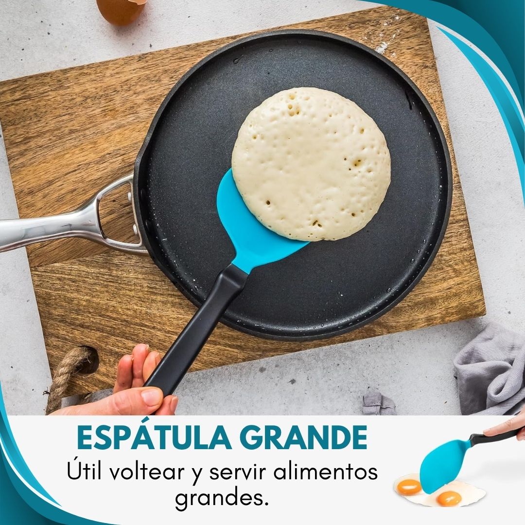 (Kit X4) Sili Cook®: Cocina de manera limpia y sin rayar tus ollas