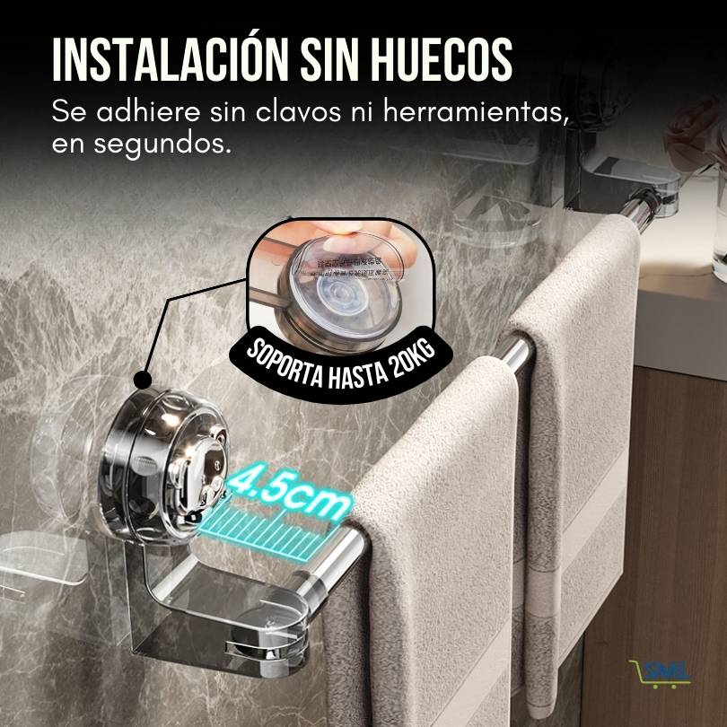 FlexiGrip®: Organiza tu espacio sin taladros ni huecos.