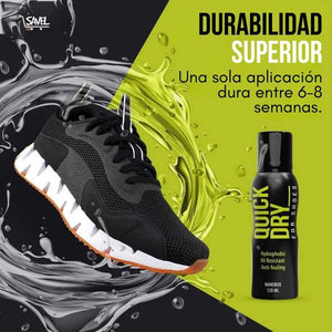 120ml Quick Dry Shoes®: Dale a tus zapatos protección total contra el agua