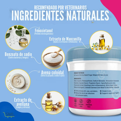 FingerWipes Pro®: Protege los oídos de tu mascota