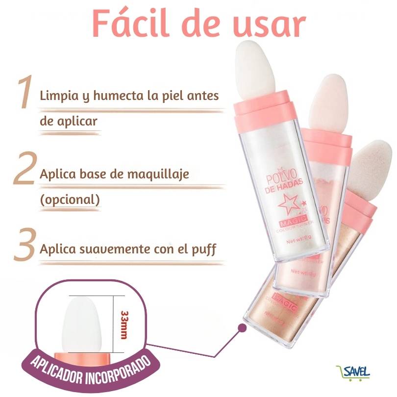 Magic Glitter®: Dale brillo a tu look en segundos