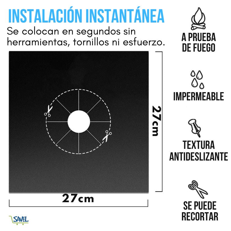 X4 StoveGuard®: Mantén tu estufa limpia sin esfuerzo