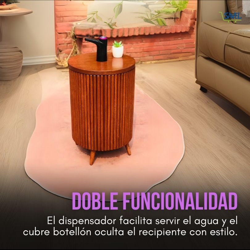 2 en 1 PerfectWater®: Cobertor de botellón y dispensador eléctrico