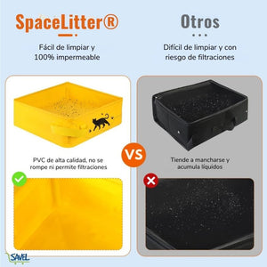 SpaceLitter®: Libertad y comodidad para tu gato, donde quiera que vayas.