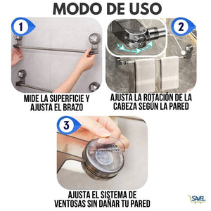  FlexiGrip®: Organiza tu espacio sin taladros ni huecos.