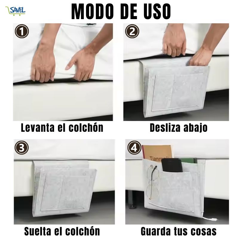 BedNeat®: Mantén tus cosas ordenadas y al alcance en todo momento
