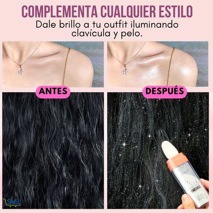 Magic Glitter®: Dale brillo a tu look en segundos