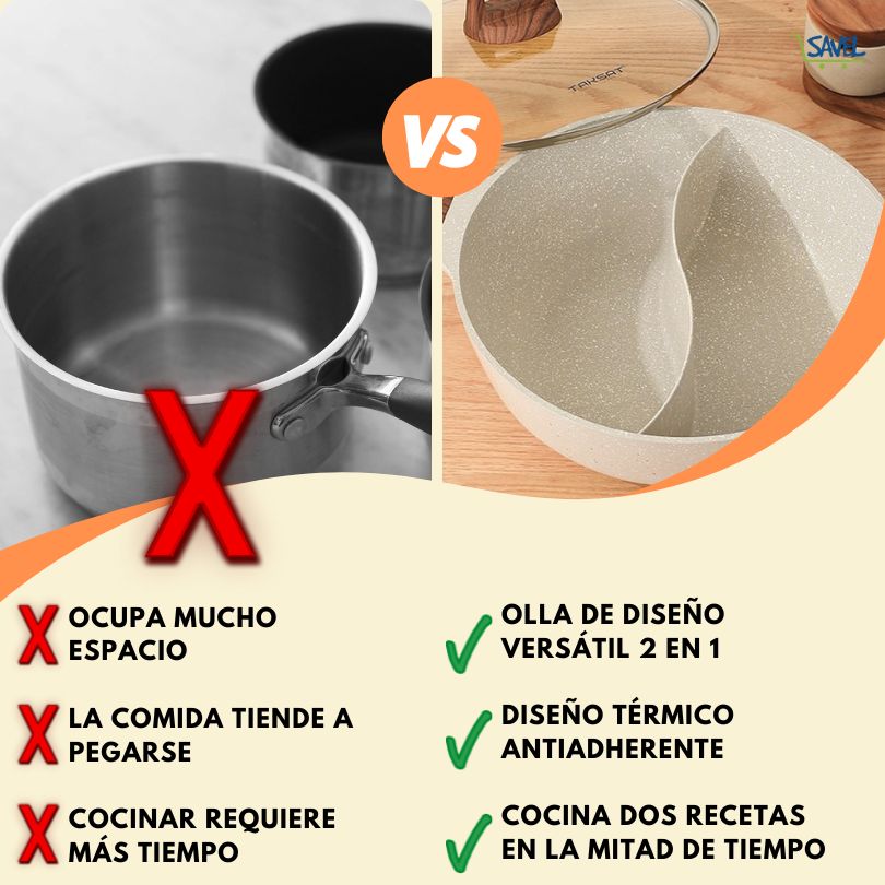 Duo Cook®: Cocina doble ahorrando tiempo y espacio
