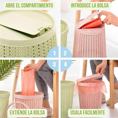 Super Trash®:  Cambia la bolsa de basura en segundos