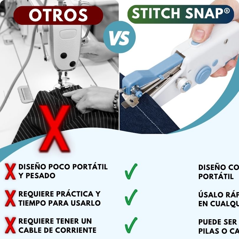 Stitch Snap®: ¡Cose tu ropa donde quieras en segundos!