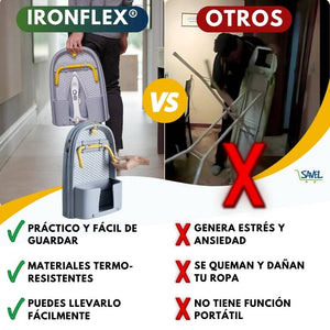 Iron Flex®: La tabla de planchar que te ayuda a  ahorrar espacio