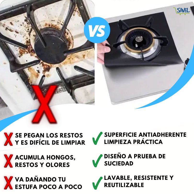 X4 StoveGuard®: Mantén tu estufa limpia sin esfuerzo